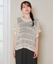 OLFHD08089 eur3(エウルキューブ) 【WEB先行販売】【大きいサイズ】テープヤーンベスト ベージュ