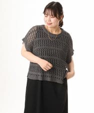 OLFHD08089 eur3(エウルキューブ) 【WEB先行販売】【大きいサイズ】テープヤーンベスト ダークグレー