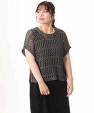OLFHD08089 eur3(エウルキューブ) 【WEB先行販売】【大きいサイズ】テープヤーンベスト ダークグレー