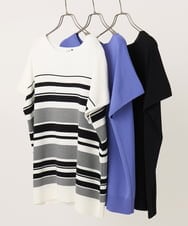 OLFIA05069 eur3(エウルキューブ) 【WEB先行販売】【大きいサイズ/接触冷感】フレンチスリーブサマーニット アイボリー(80)