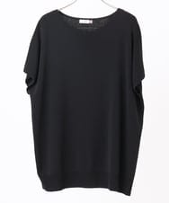 OLFIA05069 eur3(エウルキューブ) 【WEB先行販売】【大きいサイズ/接触冷感】フレンチスリーブサマーニット ブラック(94)