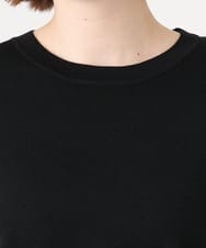 OLFID10079 eur3(エウルキューブ) 【WEB先行販売】【大きいサイズ/a.v.v×eur3】袖レースサマーニット ブラック