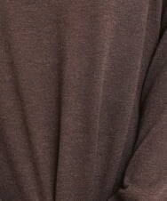 OLFKS07054 eur3(エウルキューブ) 【大きいサイズ】薄手柔らかショートニット ブラウン(87)