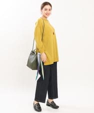 OLFKS08089 eur3(エウルキューブ) 【雑誌掲載】【大きいサイズ/11号サイズあり】薄手柔らかロングニット ライトイエロー(20)