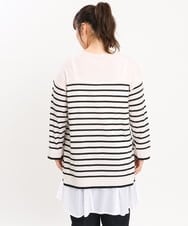 OLFKS08089 eur3(エウルキューブ) 【雑誌掲載】【大きいサイズ/11号サイズあり】薄手柔らかロングニット アイボリー(80)
