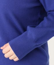 OLFLA03054 eur3(エウルキューブ) 【WEB先行販売】【大きいサイズ】Vネックパフスリーブニット ブルー(55)
