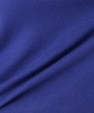 OLFLA03054 eur3(エウルキューブ) 【WEB先行販売】【大きいサイズ】Vネックパフスリーブニット ブルー(55)