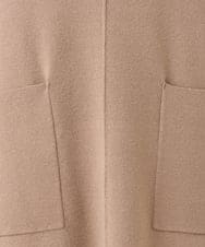 OLFLA06089 eur3(エウルキューブ) 【大きいサイズ】Vネックロングニットベスト グレージュ(89)