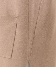 OLFLA06089 eur3(エウルキューブ) 【大きいサイズ】Vネックロングニットベスト グレージュ(89)