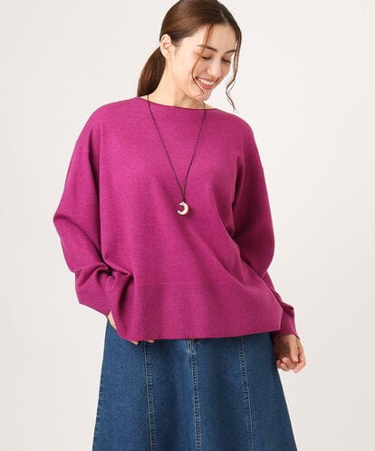 OLFLA07079 eur3 【大きいサイズ】ボクシーシルエットニット