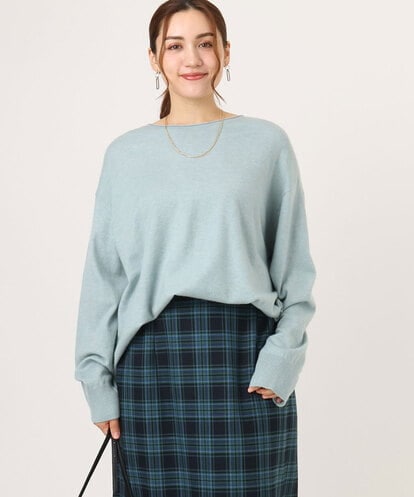 OLFLA07079 eur3 【大きいサイズ】ボクシーシルエットニット