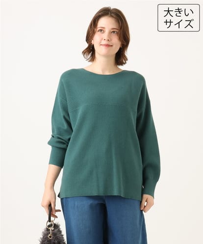OLFLD01054 eur3 【大きいサイズ】新色追加！ドロップショルダーニット