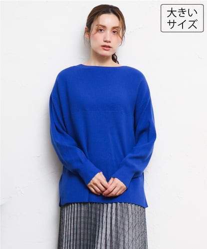 OLFLD01054 eur3 【大きいサイズ】新色追加！ドロップショルダーニット