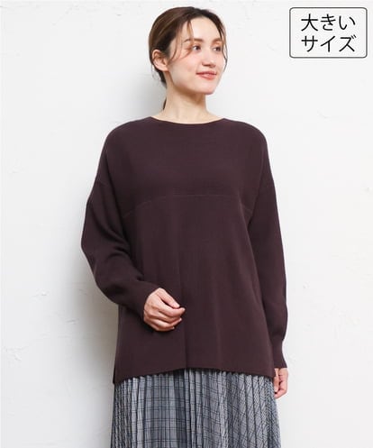 OLFLD01054 eur3 【大きいサイズ】新色追加！ドロップショルダーニット