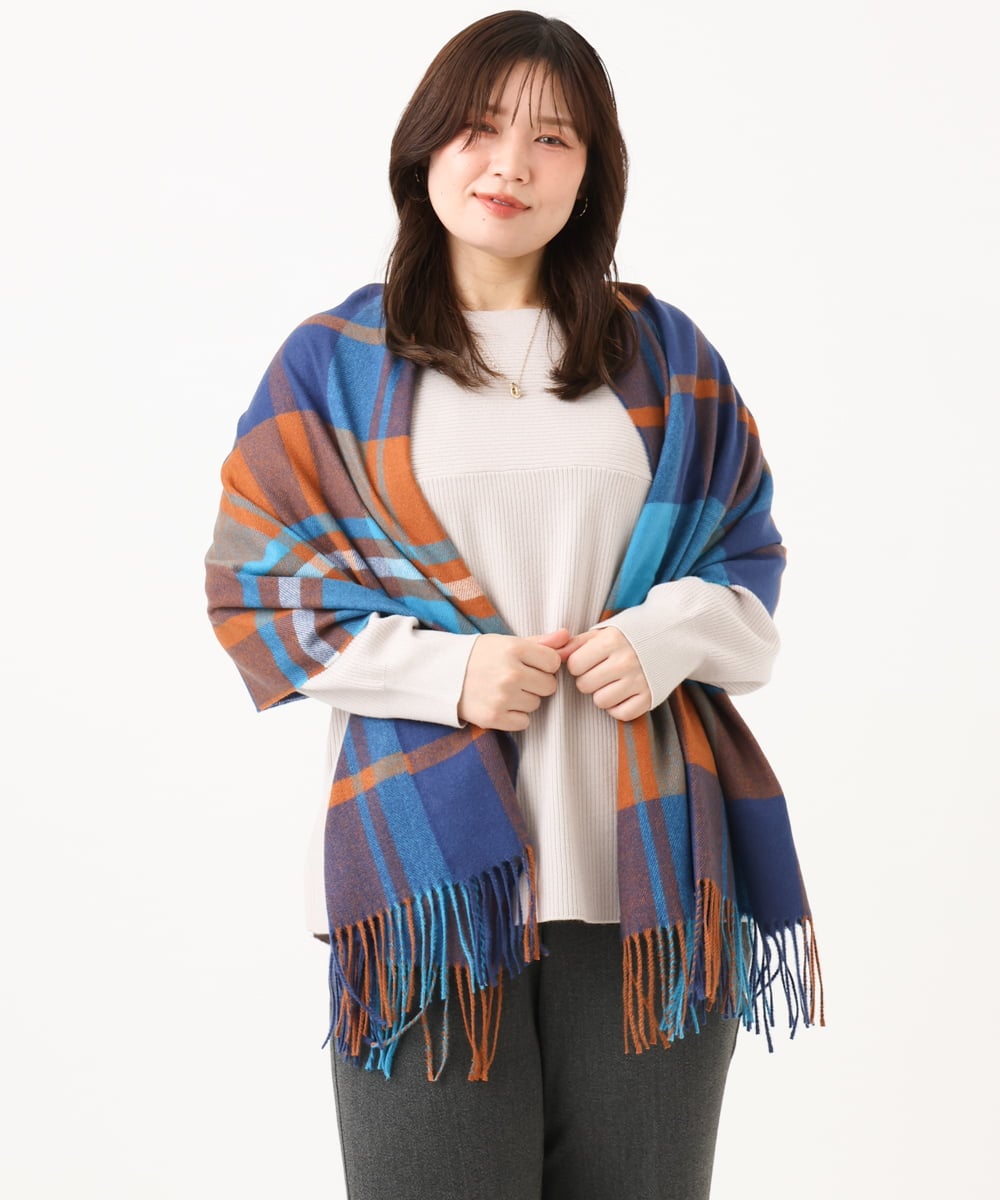 OLFLD01054 eur3(エウルキューブ) 【野呂佳代さん着用/大きいサイズ】ドロップショルダーニット グレージュ