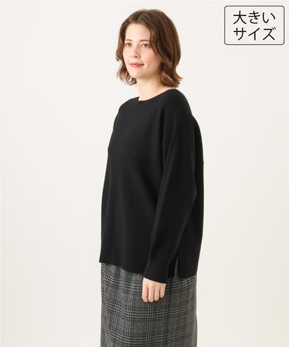 OLFLD01054 eur3 【大きいサイズ】新色追加！ドロップショルダーニット