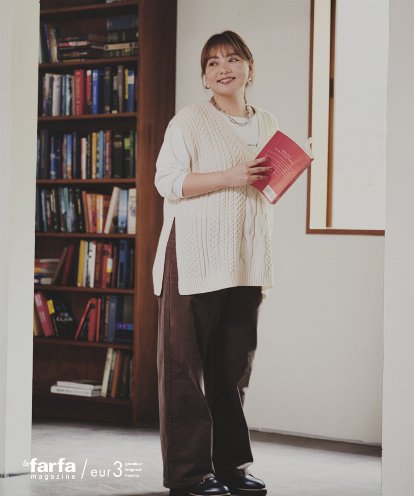 OLFLD06099 eur3 【野呂佳代さん着用/大きいサイズ】ケーブルニットベスト