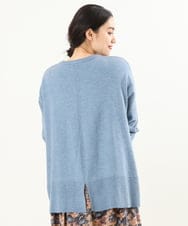 OLFLP07070 eur3(エウルキューブ) 【雑誌掲載】【大きいサイズ】メランジ調フレアニット ブルー(55)