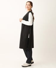 OLFLS10089 eur3(エウルキューブ) 【大きいサイズ/11号サイズあり】ニットロングベスト ブラック(94)