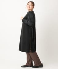 OLFLS10089 eur3(エウルキューブ) 【大きいサイズ/11号サイズあり】ニットロングベスト ブラック(94)
