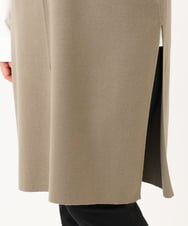 OLFLV22089 eur3(エウルキューブ) 【大きいサイズ】ロングニットベスト モカ(84)