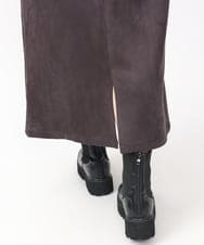 OLHAA06099 eur3(エウルキューブ) 【大きいサイズ/a.v.v×eur3】フェイクスエードタイトスカート ダークグレー(93)