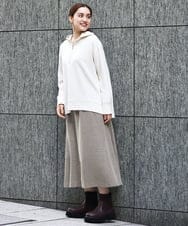 OLHAA11129 eur3(エウルキューブ) 【大きいサイズ】ツイードAラインスカート ダークブラウン(87）