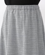 OLHAA11129 eur3(エウルキューブ) 【大きいサイズ】ツイードAラインスカート ブラック(94)