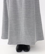 OLHAA11129 eur3(エウルキューブ) 【大きいサイズ】ツイードAラインスカート ブラック(94)