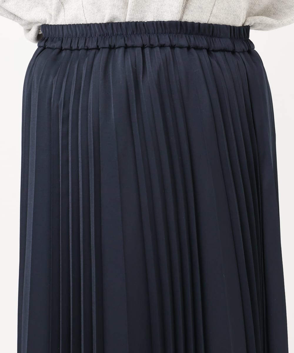 OLHAD07129 eur3(エウルキューブ) 【大きいサイズ】ランダムプリーツスカート ネイビー(57)