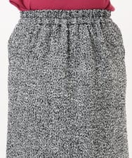 OLHAD08099 eur3(エウルキューブ) 【WEB先行販売】【大きいサイズ/a.v.v×eur3】ツイードタイトスカート ダークグレー(93)