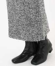 OLHAD08099 eur3(エウルキューブ) 【WEB先行販売】【大きいサイズ/a.v.v×eur3】ツイードタイトスカート ダークグレー(93)