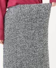 OLHAD08099 eur3(エウルキューブ) 【WEB先行販売】【大きいサイズ/a.v.v×eur3】ツイードタイトスカート ダークグレー(93)