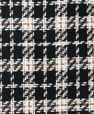 OLHAD08099 eur3(エウルキューブ) 【WEB先行販売】【大きいサイズ/a.v.v×eur3】ツイードタイトスカート ブラック(94)