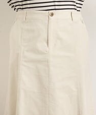 OLHAS01100 eur3(エウルキューブ) 【大きいサイズ】コーデュロイフレアスカート ホワイト(90)