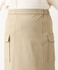 OLHAV13089 eur3(エウルキューブ) 【大きいサイズ/a.v.v×eur3】洗える裏起毛タイトスカート ベージュ(82)