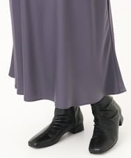 OLHBA14129 eur3(エウルキューブ) 【大きいサイズ】サテンバックフレアスカート ダークグレー(93)