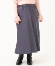 OLHBA14129 eur3(エウルキューブ) 【大きいサイズ】サテンバックフレアスカート ダークグレー(93)