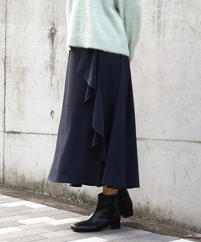 OLHBD07129 eur3 【WEB先行販売】【大きいサイズ】ラッフルスカート