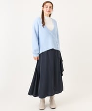 OLHBD07129 eur3(エウルキューブ) 【大きいサイズ】ラッフルスカート ネイビー(57)