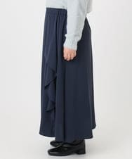 OLHBD07129 eur3(エウルキューブ) 【WEB先行販売】【大きいサイズ】ラッフルスカート ネイビー(57)