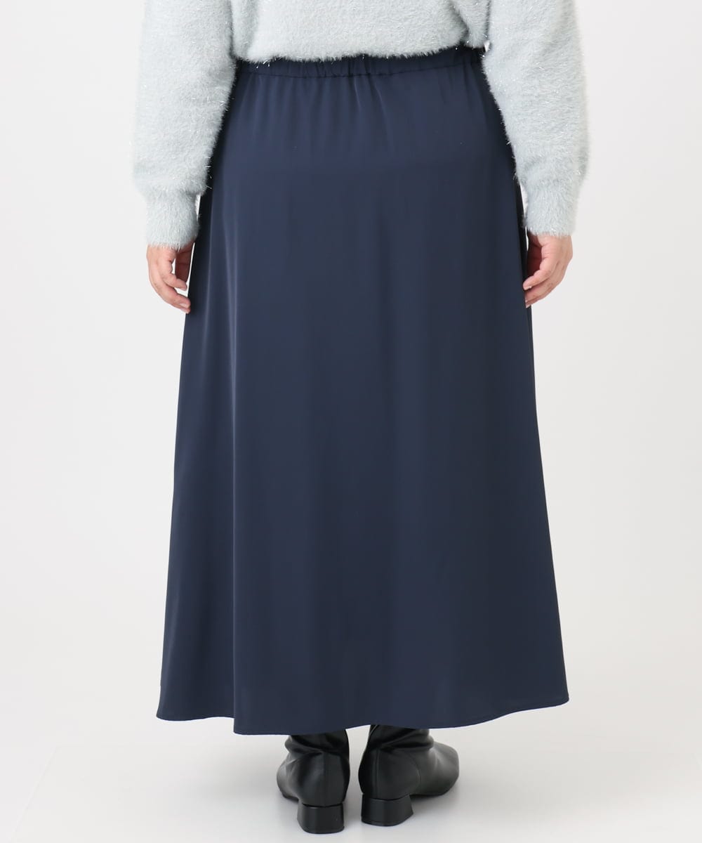 OLHBD07129 eur3(エウルキューブ) 【WEB先行販売】【大きいサイズ】ラッフルスカート ネイビー(57)