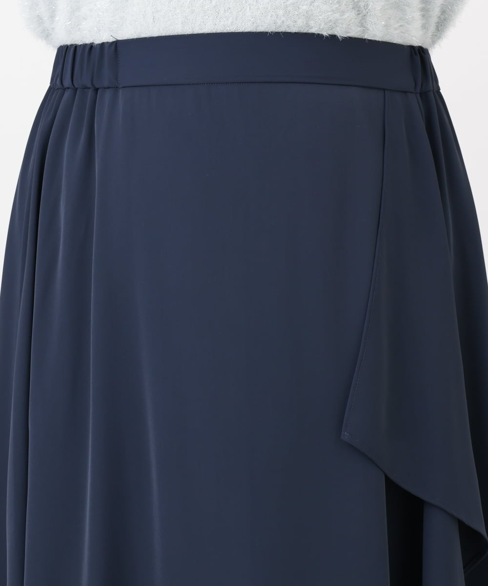 OLHBD07129 eur3(エウルキューブ) 【WEB先行販売】【大きいサイズ】ラッフルスカート ネイビー(57)
