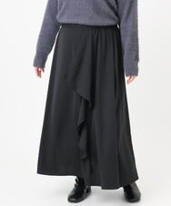 OLHBD07129 eur3(エウルキューブ) 【WEB先行販売】【大きいサイズ】ラッフルスカート ブラック(94)