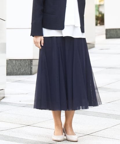 OLHBD09119  【WEB先行販売】【大きいサイズ】チュールスカート