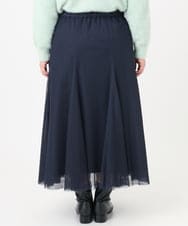 OLHBD09119 eur3(エウルキューブ) 【大きいサイズ】チュールスカート ネイビー(57)