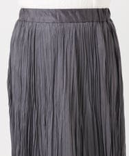 OLHBD10089 eur3(エウルキューブ) 【WEB先行販売】【大きいサイズ/a.v.v×eur3】フェイクスエードプリーツスカート ダークグレー(93)