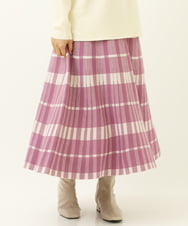 OLHBS13100 eur3 【大きいサイズ】アクリルジャガードチェック柄スカート
