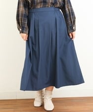 OLHBS16110 eur3(エウルキューブ) 【大きいサイズ】タフタタックスカート ネイビー(57)