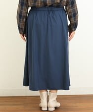OLHBS16110 eur3(エウルキューブ) 【大きいサイズ】タフタタックスカート ネイビー(57)
